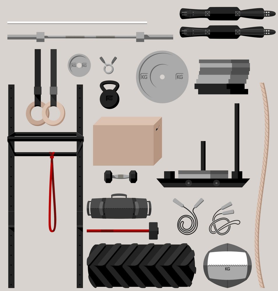 crossfit-sport-equipment-vector-7808972